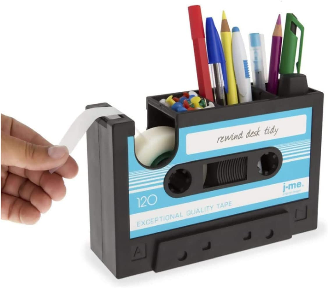  Tape Pen Holder, Retro Cassette Tape Dispenser