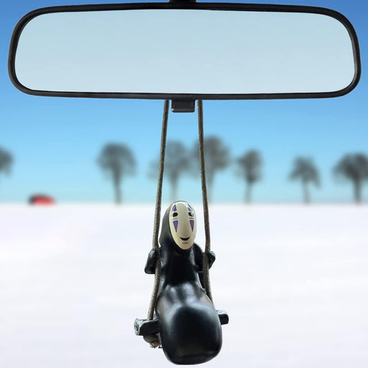 Anime Car Accessories of No Face Man Car Pendant Hanging Swing