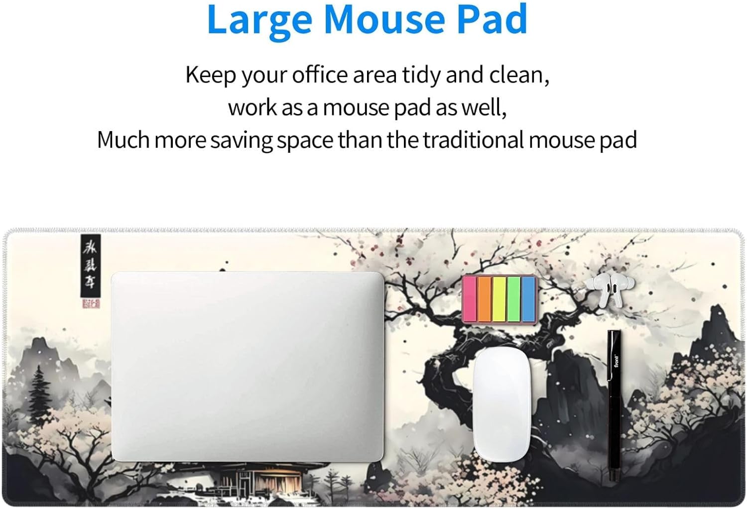 Japanese Mouse Pad, Large, 31.5”X11.8”