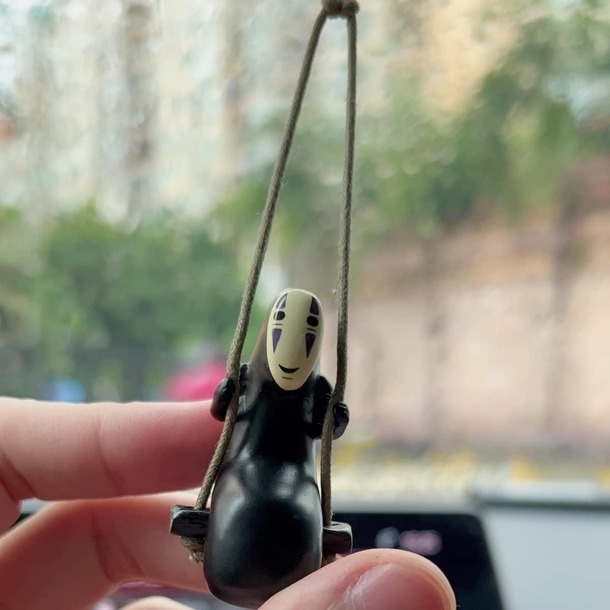 Anime Car Accessories of No Face Man Car Pendant Hanging Swing