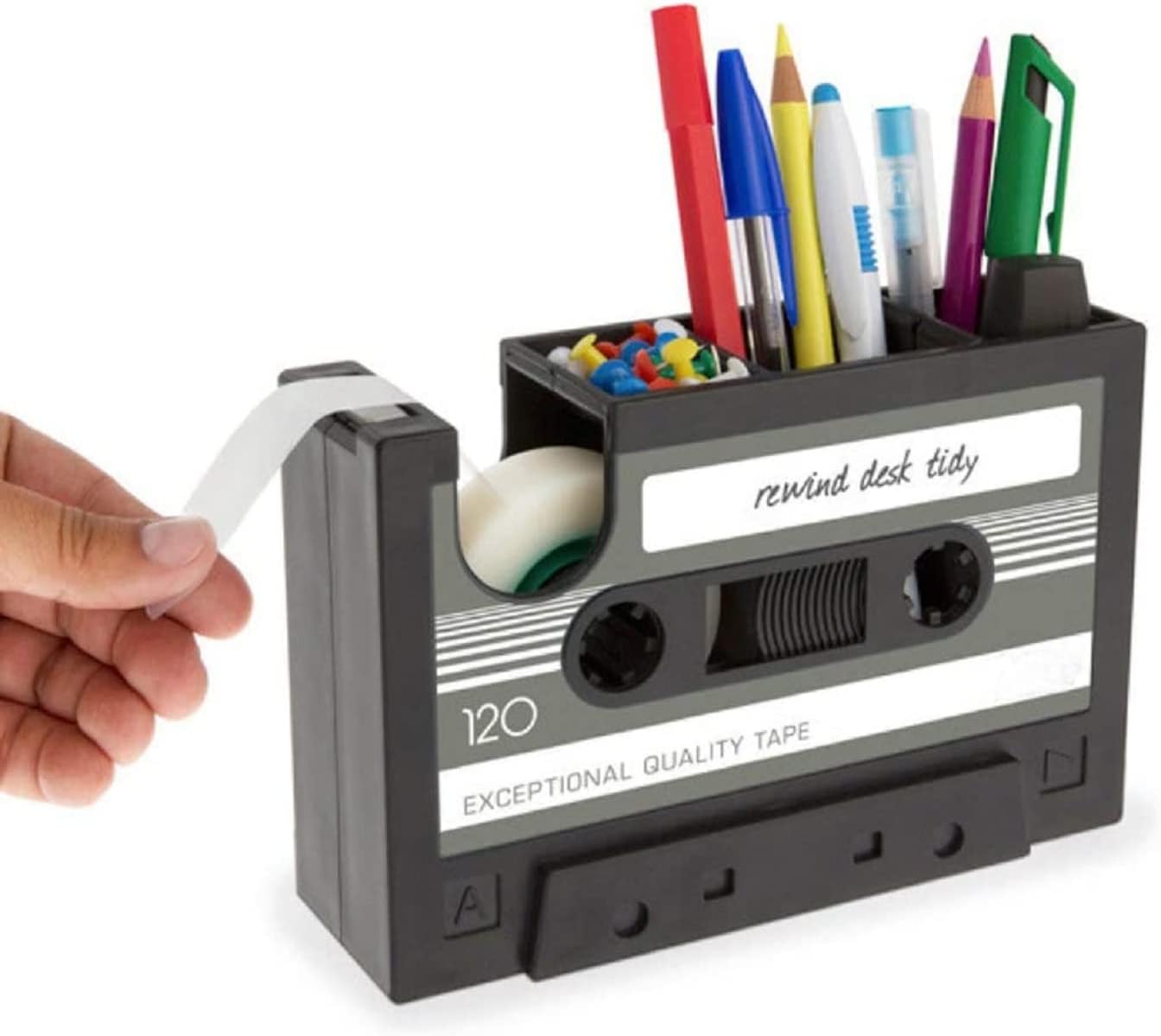  Tape Pen Holder, Retro Cassette Tape Dispenser