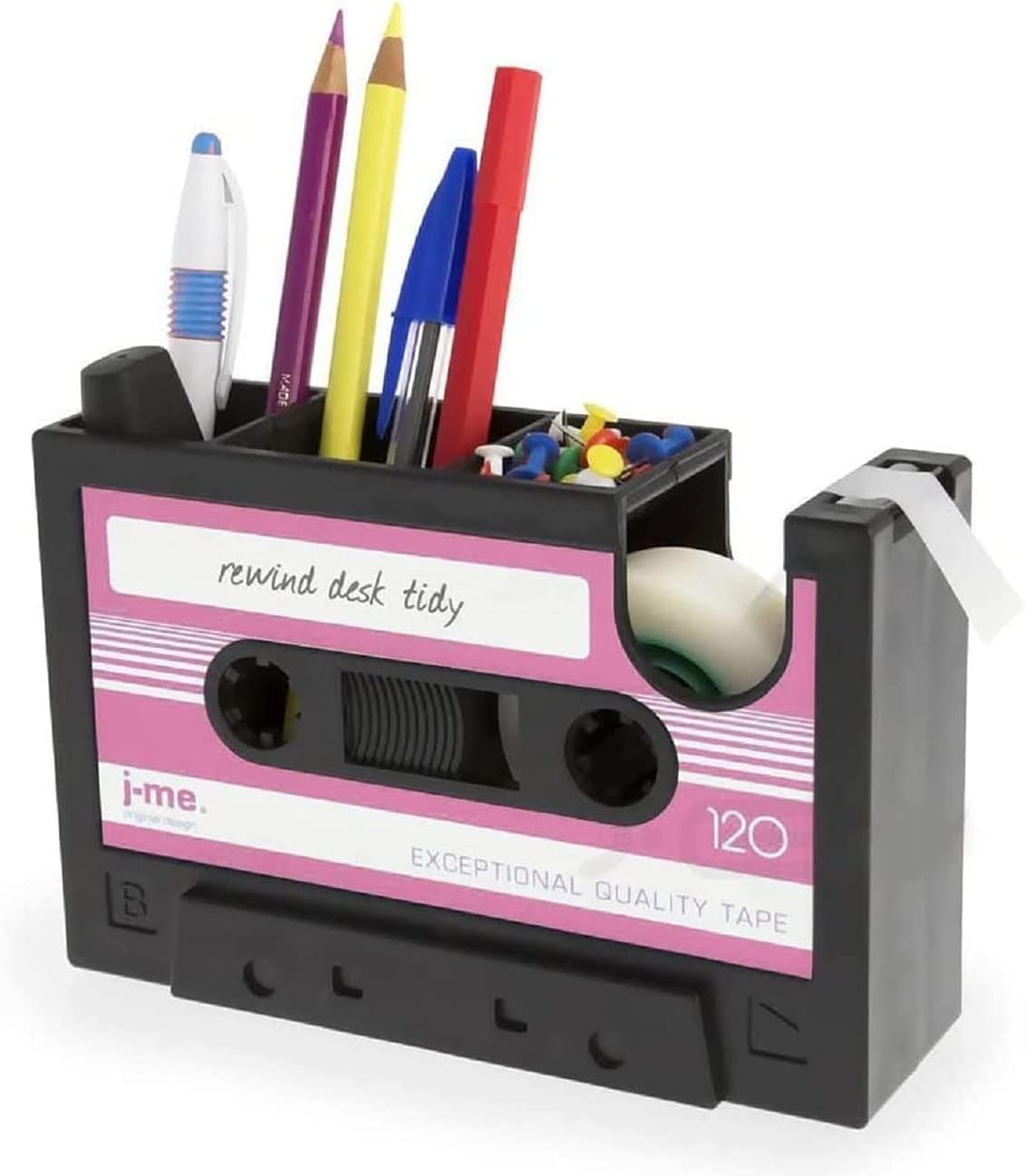  Tape Pen Holder, Retro Cassette Tape Dispenser