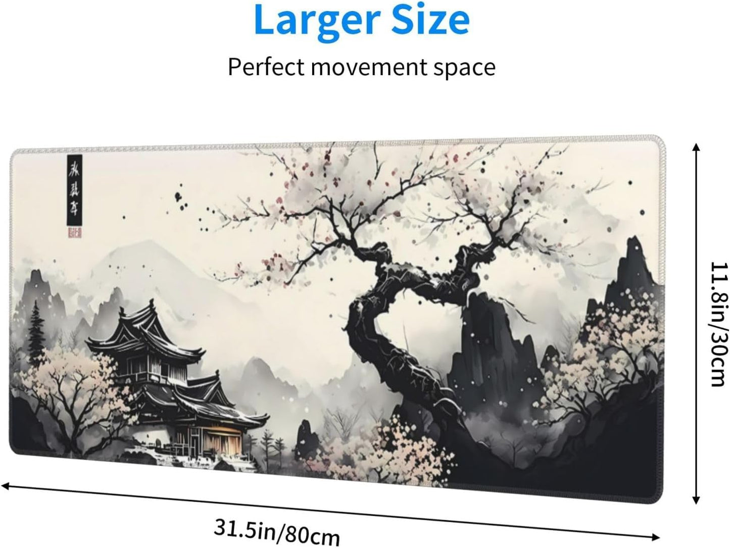 Japanese Mouse Pad, Large, 31.5”X11.8”