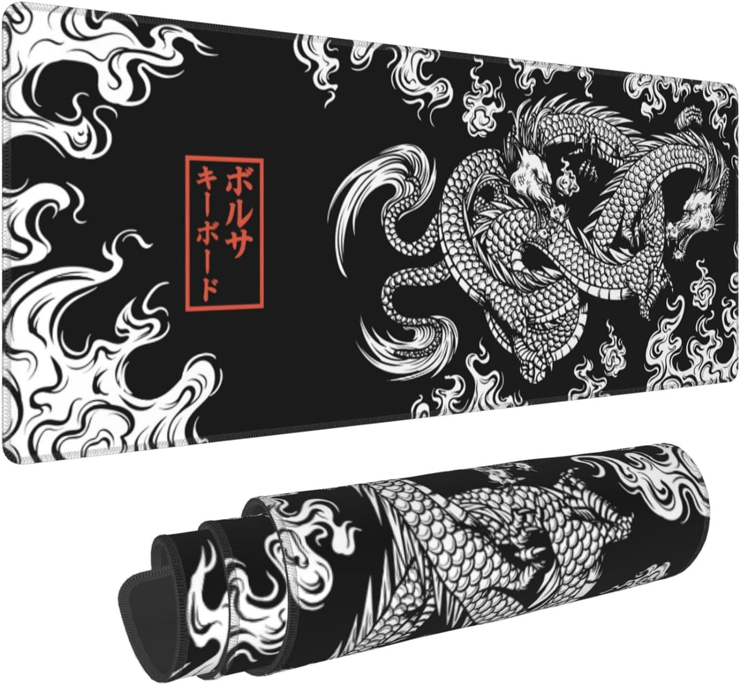 Japanese Dragon Large Mouse Pad 31.5X11.8 Inch 