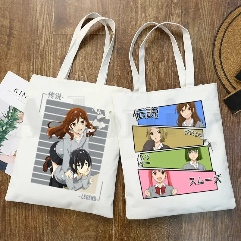 Horimiya Anime Handbags Shoulder Bags Casual Shopping  Tote