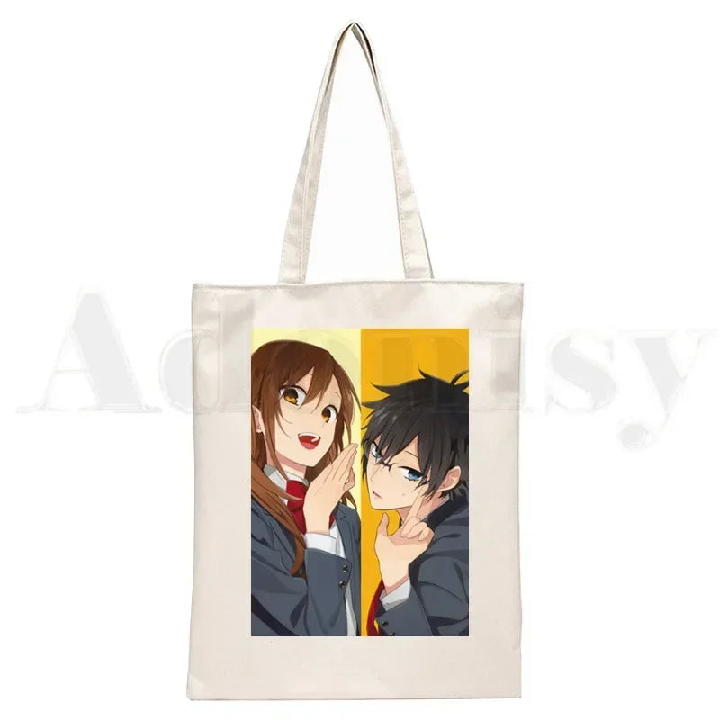 Horimiya Anime Handbags Shoulder Bags Casual Shopping  Tote