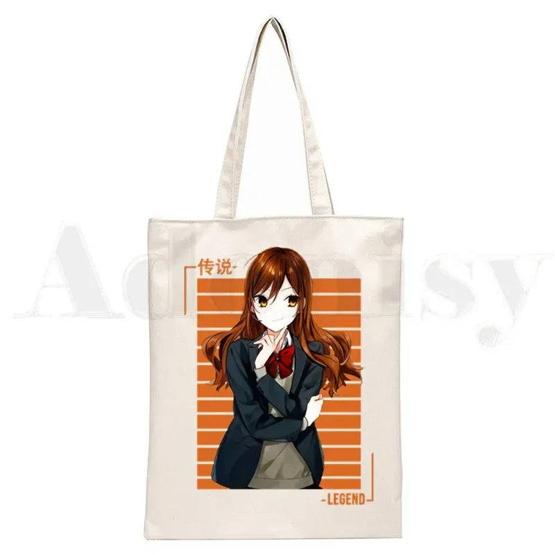 Horimiya Anime Handbags Shoulder Bags Casual Shopping  Tote