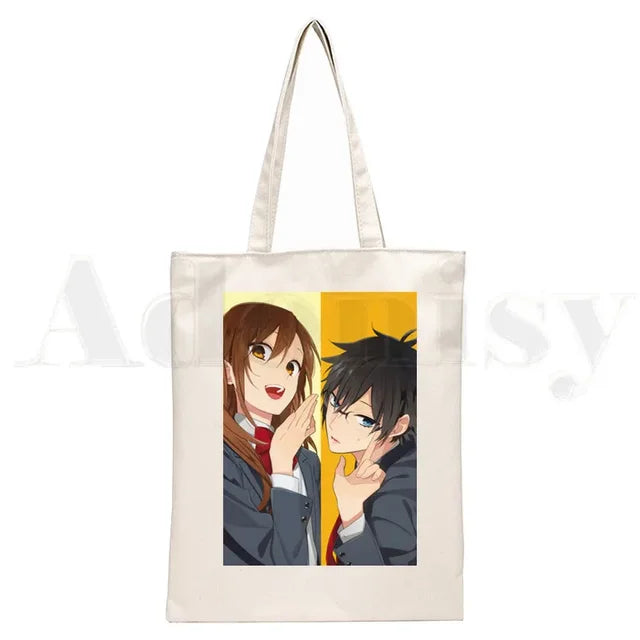 Horimiya Anime Handbags Shoulder Bags Casual Shopping  Tote