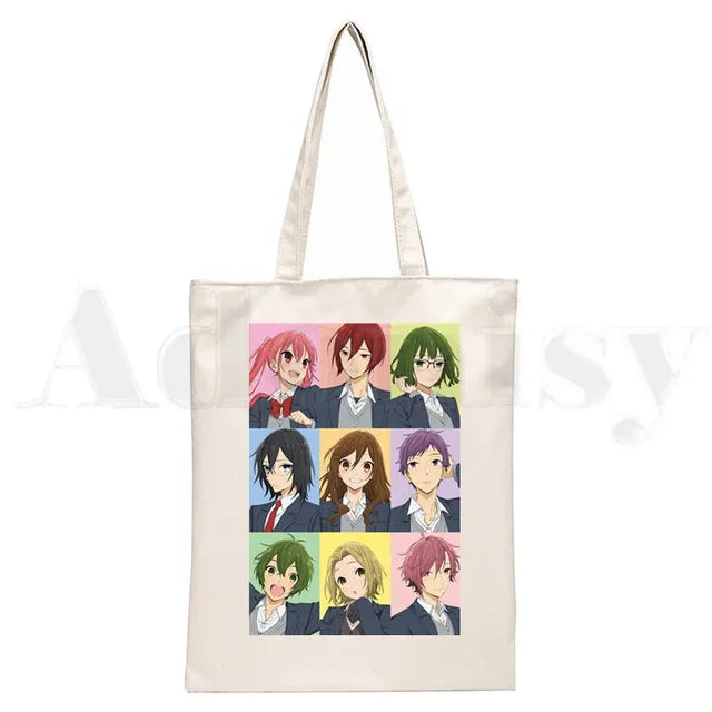 Horimiya Anime Handbags Shoulder Bags Casual Shopping  Tote