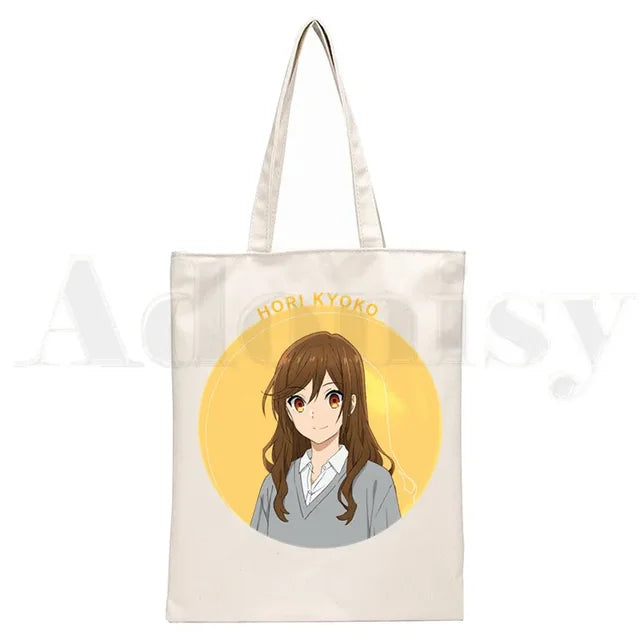 Horimiya Anime Handbags Shoulder Bags Casual Shopping  Tote