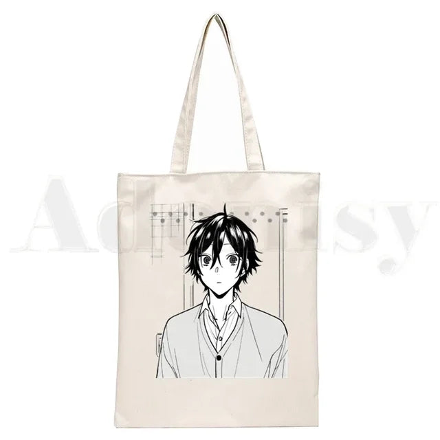 Horimiya Anime Handbags Shoulder Bags Casual Shopping  Tote