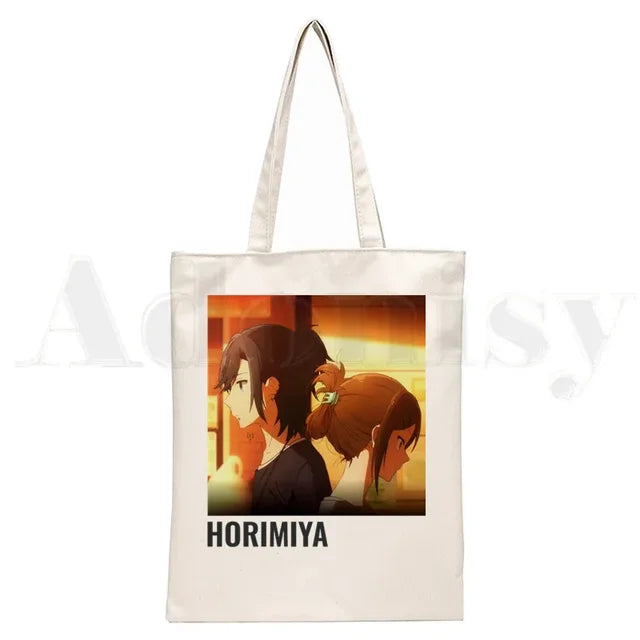 Horimiya Anime Handbags Shoulder Bags Casual Shopping  Tote