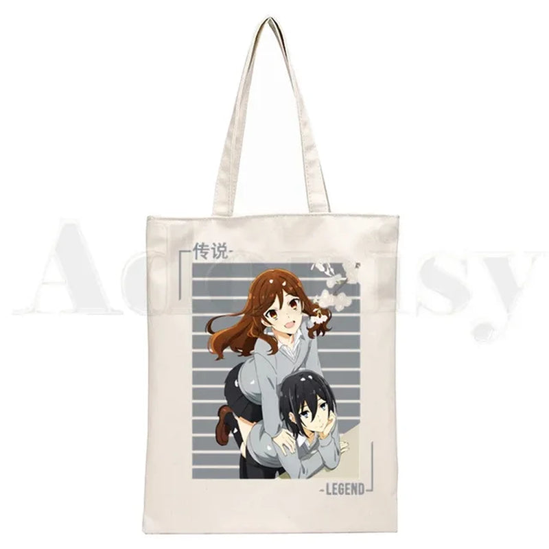 Horimiya Anime Handbags Shoulder Bags Casual Shopping  Tote